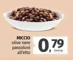 Pam MICCIO olive nere passoloni all'etto offerta