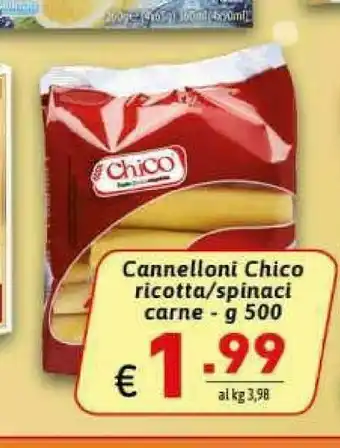 Ipercarni Cannelloni ricotta / spinaci carne offerta