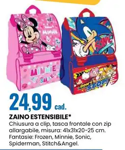 Eurospin Zaino estensibile offerta