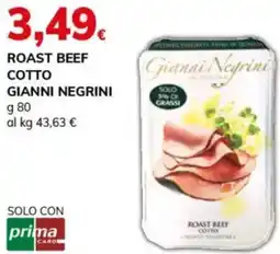 Basko Roast beef cotto GIANNI NEGRINI offerta