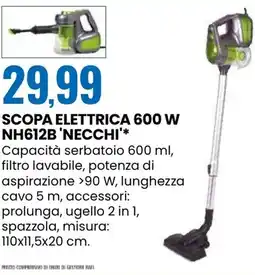 Eurospin Scopa elettrica 600 W NH612B'NECCHI offerta
