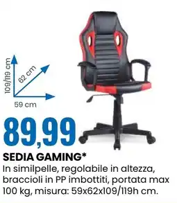 Eurospin Sedia gaming offerta