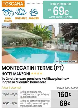 Eurospin Montecatini terme (PT) hotel manzoni offerta