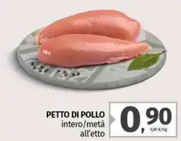 Pam Petto di pollo intero/metà all'etto offerta