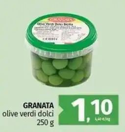 Pam GRANATA olive verdi dolci offerta