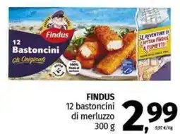 Pam FINDUS 12 bastoncini di merluzzo offerta