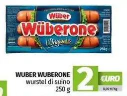 Pam Wuber wuberone wurstel di suino offerta