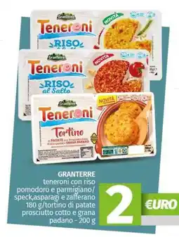 Pam GRANTERRE teneroni con riso pomodoro e parmigiano/ speck,asparagi e zafferano offerta