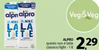 Pam ALPRO questo non è latte classico/light offerta