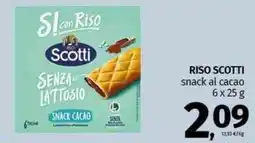 Pam RISO SCOTTI snack al cacao 6x25g offerta
