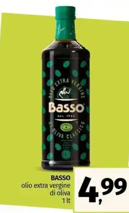 Pam BASSO olio extra vergine di oliva offerta