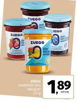 Pam ZUEGG confetture zero vari gusti offerta