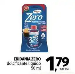 Pam ERIDANIA ZERO dolcificante liquido offerta