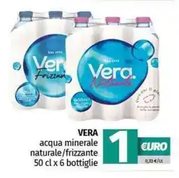 Pam VERA acqua minerale naturale/frizzante offerta