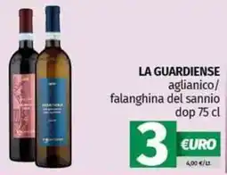 Pam LA GUARDIENSE aglianico/ falanghina del sannio dop offerta