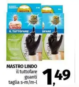 Pam MASTRO LINDO il tuttofare guanti taglia s-m/m-l offerta
