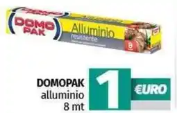 Pam DOMOPAK alluminio 8 mt offerta