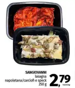 Pam SANGIOVANNI lasagna napoletana/carciofi e speck offerta