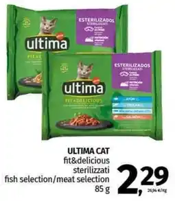 Pam ULTIMA CAT fit&delicious sterilizzati fish selection/meat selection offerta