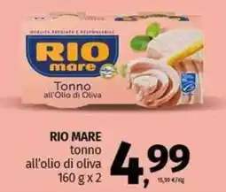 Pam RIO MARE tonno all'olio di oliva offerta