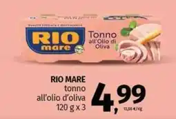Pam RIO MARE tonno all'olio d'oliva offerta