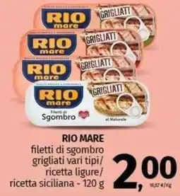 Pam RIO MARE filetti di sgombro grigliati vari tipi/ ricetta ligure/ ricetta siciliana offerta