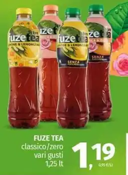 Pam FUZE TEA classico/zero vari gusti offerta