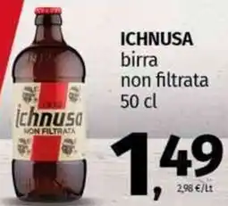 Pam ICHNUSA birra non filtrata offerta