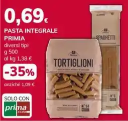 Basko Pasta integrale PRIMIA offerta