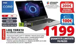 Comet Lenovo LOQ 15IRX10 NOTEBOOK GAMING offerta