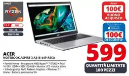 Comet ACER NOTEBOOK ASPIRE 3 A315-44P-R3CA offerta