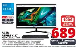 Comet ACER ASPIRE C 27 ALL IN ONE C27-1800 offerta