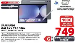 Comet SAMSUNG GALAXY TAB S10+ TABLET SM-X820NZAREUE offerta