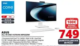 Comet ASUS ALL IN ONE V470VAK-WPE029W offerta