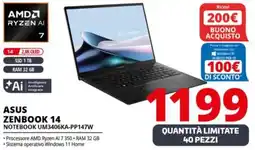 Comet ASUS ZENBOOK 14 NOTEBOOK UM3406KA-PP147W offerta