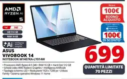 Comet ASUS VIVOBOOK 14 NOTEBOOK M1407KA-LY014W offerta