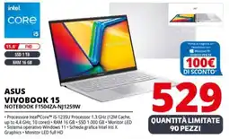 Comet ASUS VIVOBOOK 15 NOTEBOOK F1504ZA-NJ1259W offerta