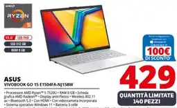 Comet ASUS VIVOBOOK GO 15 E1504FA-NJ158W offerta