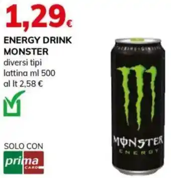 Basko Energy drink MONSTER offerta