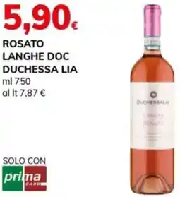 Basko Rosato langhe doc DUCHESSA LIA offerta