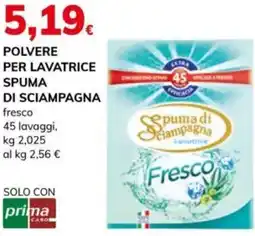 Basko Polvere per lavatrice SPUMA DI SCIAMPAGNA offerta