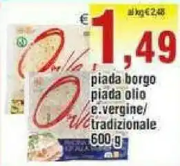 Piada borgo olio extra vergine di oliva