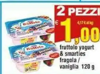 Fruttolo yogurt alla fragola & smarties 120 g(ml)