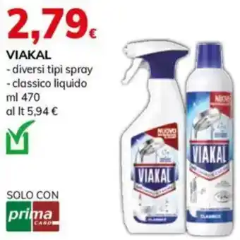 Basko Viakal- diversi tipi spray - classico liquido offerta