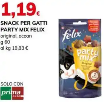 Basko Snack per gatti party mix FELIX offerta