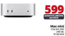 Comet Mac mini Chip M4, SSD 256 GB, 16 GB RAM offerta