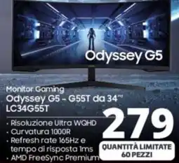 Comet Monitor Gaming Odyssey G5-G55T da 34" LC34G55T offerta