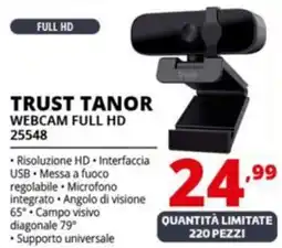 Comet TRUST TANOR WEBCAM FULL HD 25548 offerta