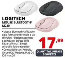 Comet LOGITECH MOUSE BLUETOOTH M240 offerta