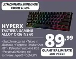 Comet HYPERX TASTIERA GAMING ALLOY ORIGINS 60 offerta